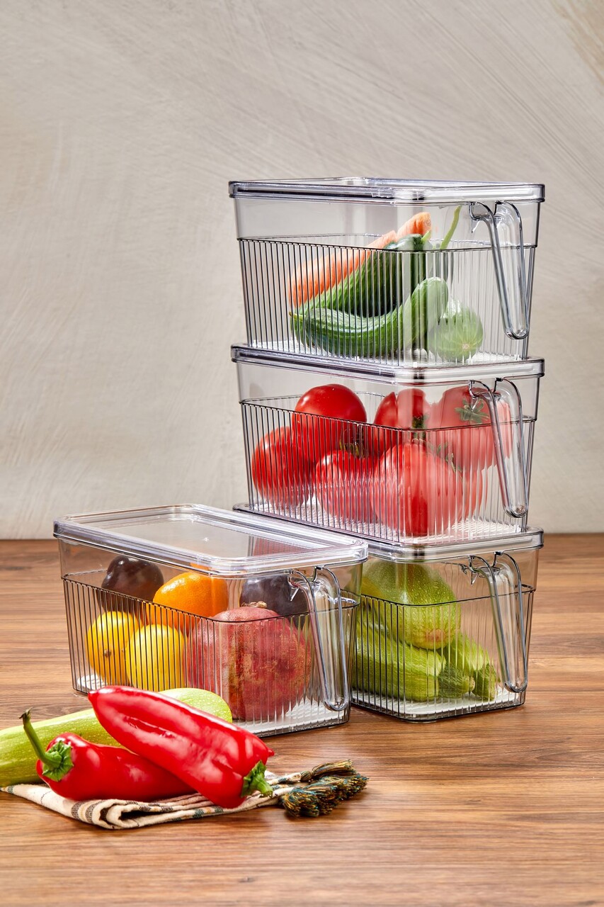 Set recipiente depozitare, Hermia, 452PTR1164, Transparent - imagine 6